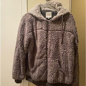Thread and Supply Gray Fluffy Jacket M USED
